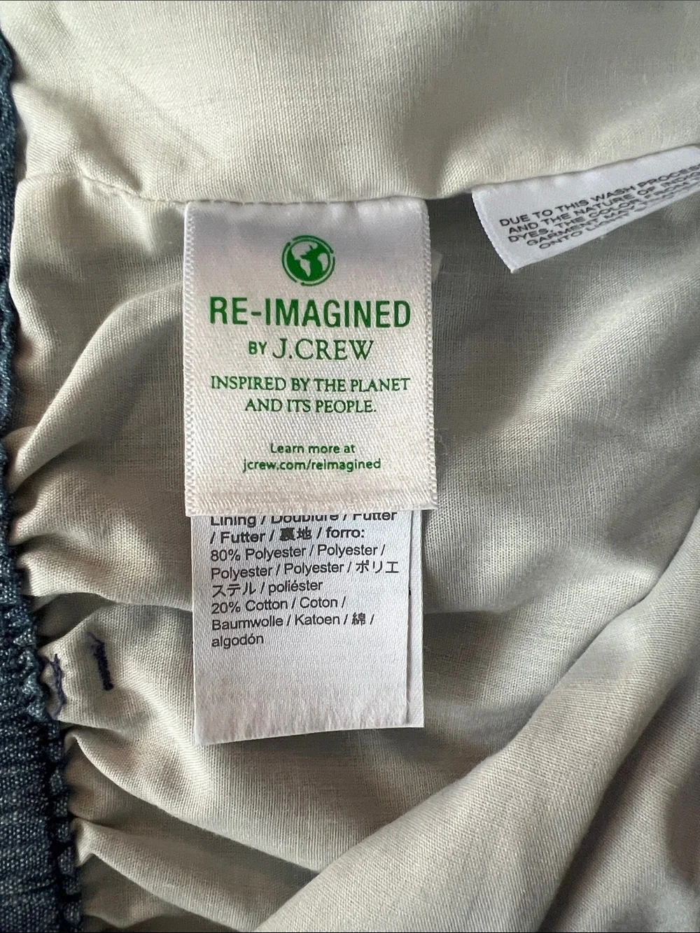 Women’s J.Crew Re-Imagined Chambray Elastic-Waist Skirt - Blue